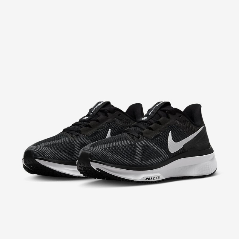 Giày Nike Air Zoom Structure 25 Nữ - Đen Trắng