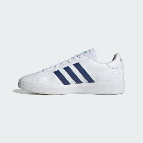 Giày adidas Grand Court Base 2.0 Nam Nữ - Trắng Xanh Dương 